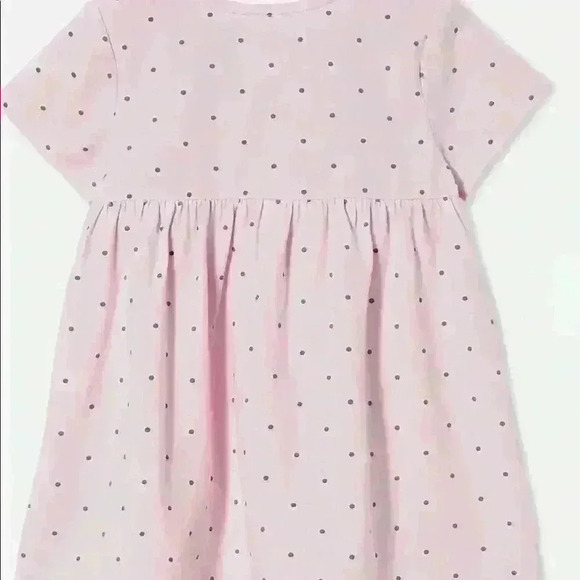 Cotton On Millie Sort Sleeve Dress Lavender 18/24 Months Polka Dot - Picture 4 of 7